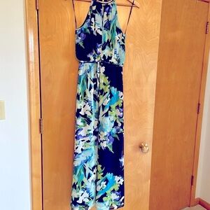 Vince Camito Blue Floral Dress